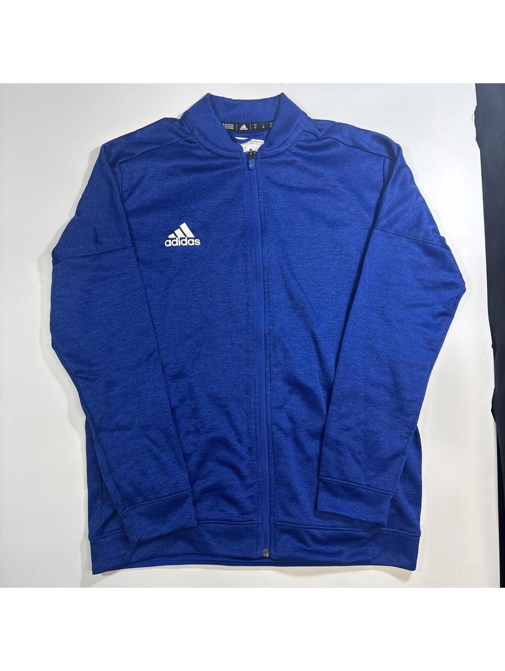 Adidas LT Tall Men Collegiate Royal Melange Team Issue Bomber Jacket